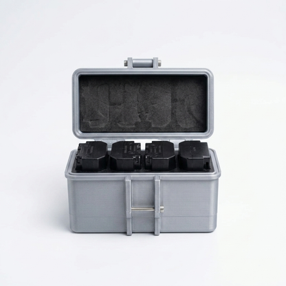 Next Object-4 Slot Camera Battery Case | Rugged Style | Customizable