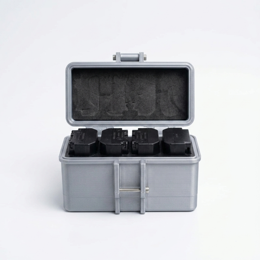 Next Object-4 Slot Camera Battery Case | Rugged Style | Customizable