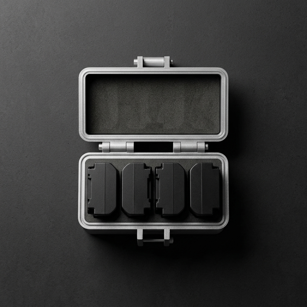 Next Object-4 Slot Camera Battery Case | Rugged Style | Customizable