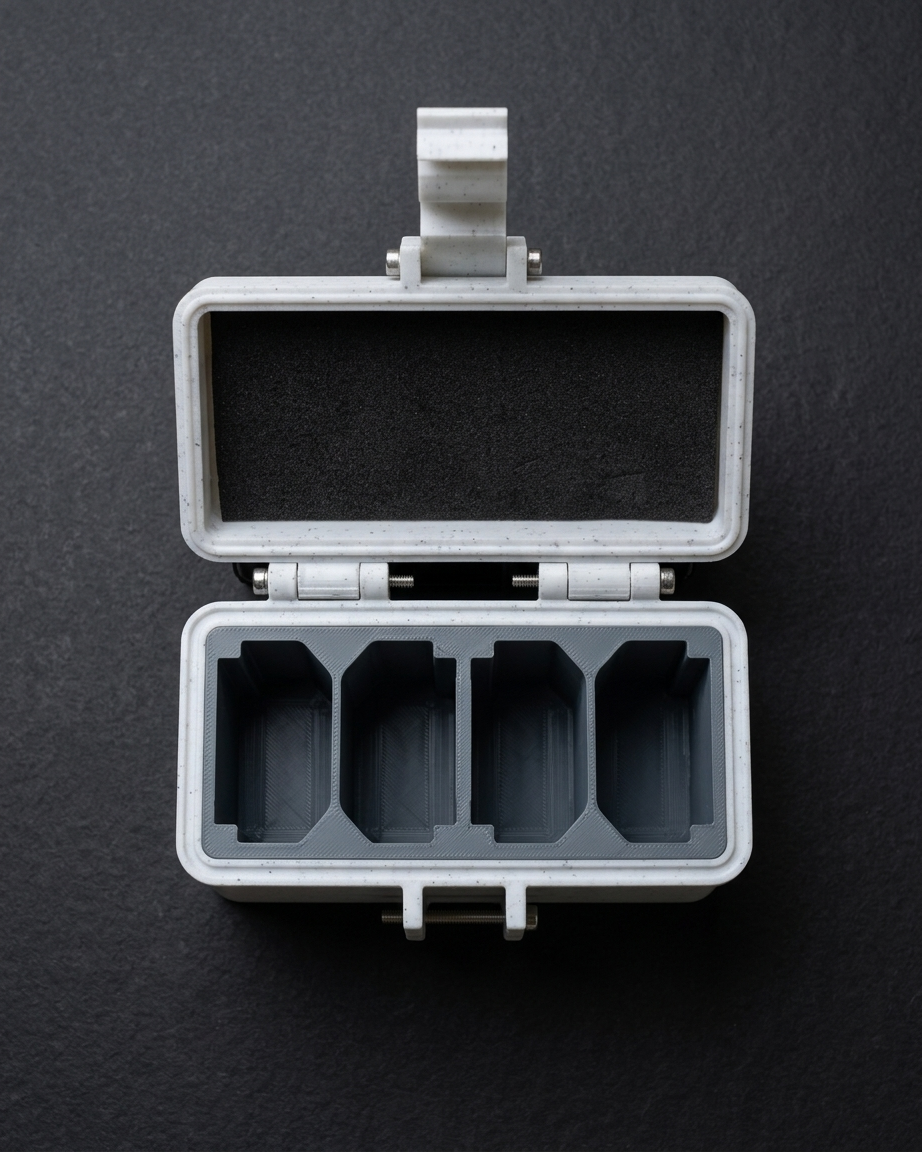 Next Object-4 Slot Camera Battery Case | Rugged Style | Customizable