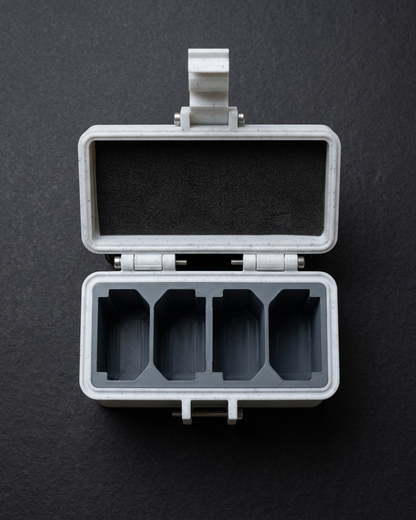 Next Object-4 Slot Camera Battery Case | Rugged Style | Customizable